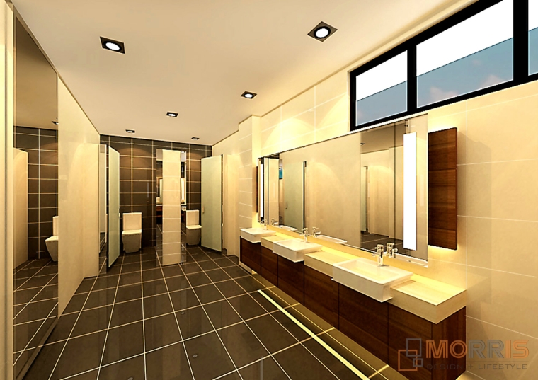 Commercial Female Toilet Design @ M-suites Hotel M-SUITES HOTEL - LOBBY