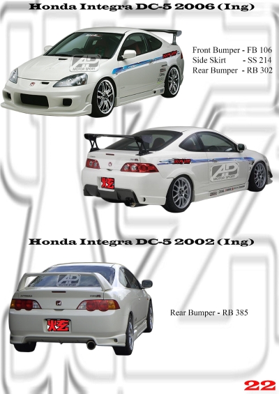 Honda Integra DC-5 2006 Ing Style Bumperkits 