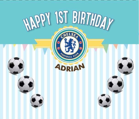 Soccer Birthday Party Backdrop