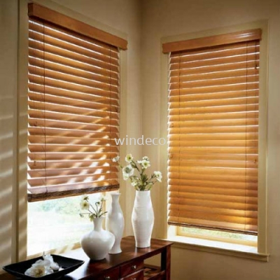 Wooden Blinds 01 - Size: 54"(W) x 78"(H)