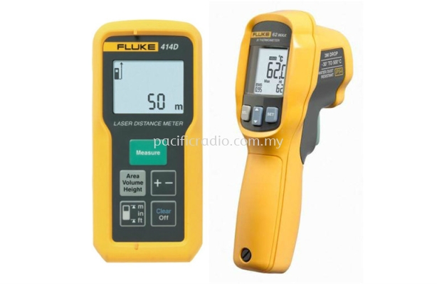 Fluke 414D/62 MAX + Laser Distance Meter/Infrared Thermometer Combo Kit