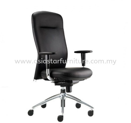 BRYON HIGH BACK EXECUTIVE CHAIR | LEATHER OFFICE CHAIR BUKIT TINGGI SELANGOR