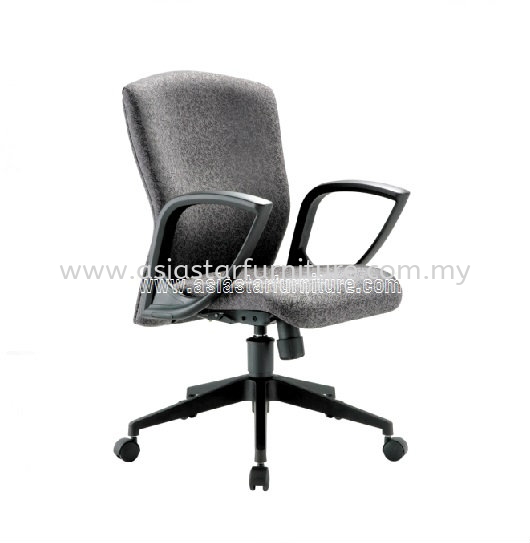 KENO LOW BACK STANDARD CHAIR | FABRIC OFFICE CHAIR PEDAS N.SEMBILAN