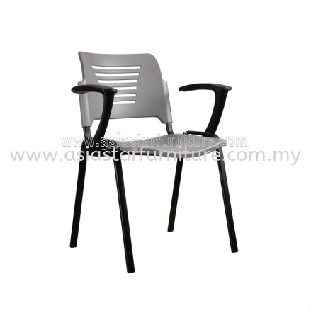 AEXIS PP CHAIR C/W ARMREST & 4 LEGGED EPOXY BLACK METAL BASE  -folding/training chair - computer chair subang jaya | folding/training chair - computer chair subang ss15 | folding/training chair - computer chair chan sow lin