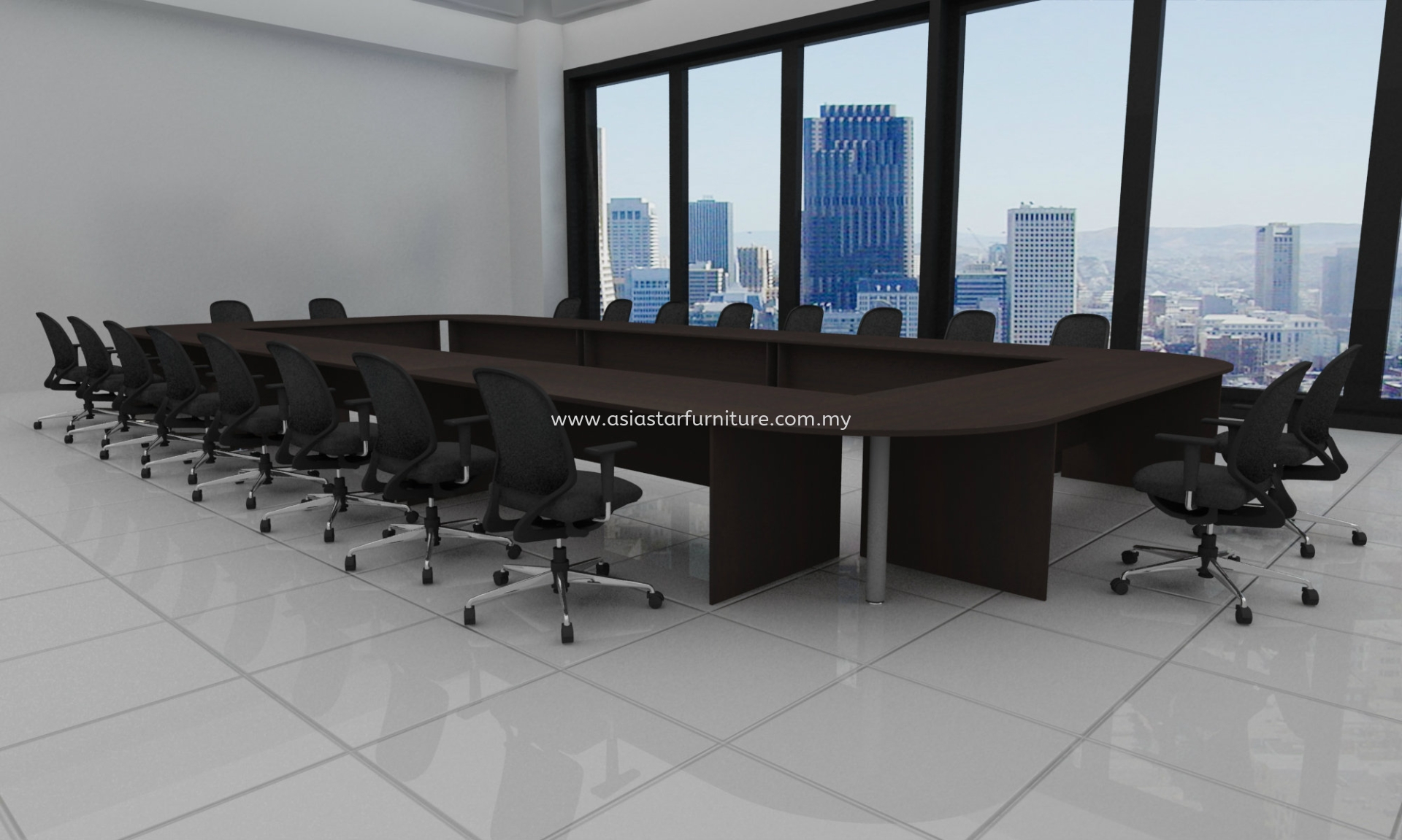 CONFERENCE MEETING TABLE 1 - Meeting Table Bukit Jelutong | Meeting Table Kota Damansara | Meeting Table Dataran Prima | Meeting Table Glenmarie Shah Alam