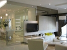 Condo Pure White Living Room Design Living Room Design