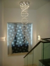 Modern Staircase Design With Crystal Light Staircase Design