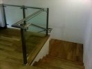 Semi-D Staircase Tempered Glass Staircase Design