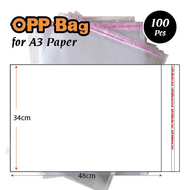 A3 OPP Plastic Bag