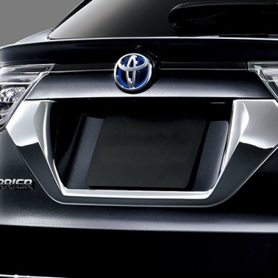 Toyota Harrier Rear number plate chrome garnish 