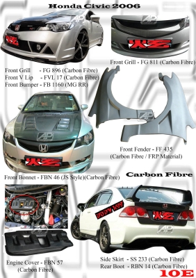 Civic FD 2006 & 2009 Honda Johor Bahru JB Malaysia Body Kits | A Perfect  Motor Sport