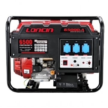 Loncin 5.0kW Electric Start Gasoline Generator LC6500D-A 