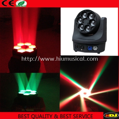 6pcs 4 in 1 led moving head light