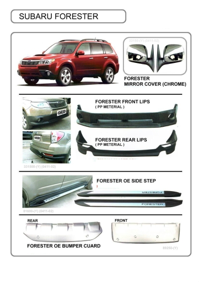 Subaru Forester Side step and bumper guard