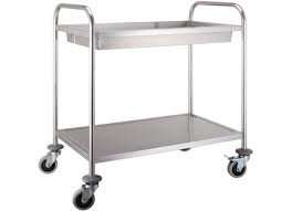 SQUARE TUBE CLEARING TROLLEY 2 TIER