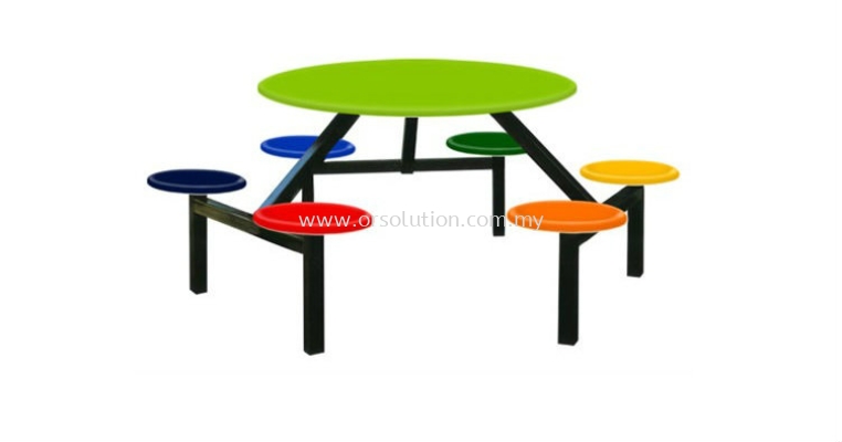 6 seat round table