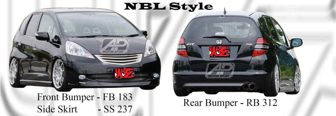 Honda Fit 2008 NBL Style Bumperkits 