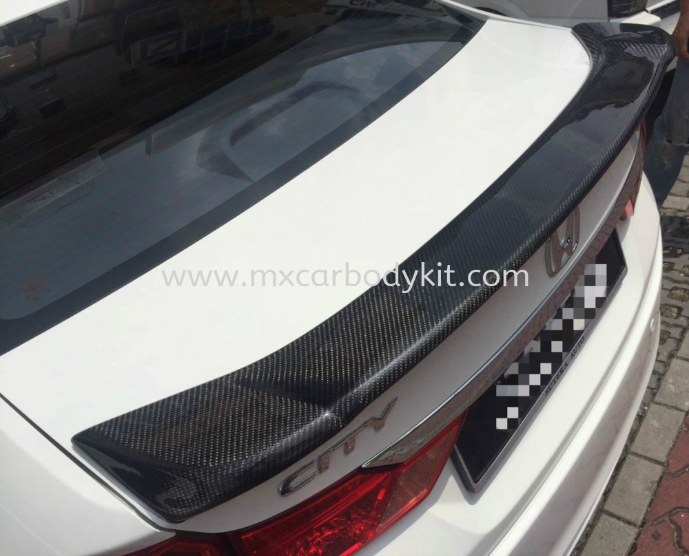 HONDA CITY 2014 CARBON FIBER MODULO SPOILER HONDA CITY CARBON FIBER ...