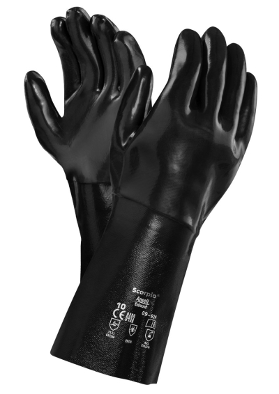 Ansell 09-924 Chemical Resistant Gloves, 350mm Length