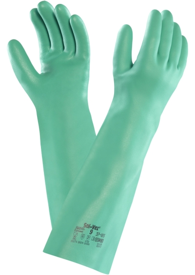 Ansell Solvex 37-185, 18" Chemical Resistant Gloves