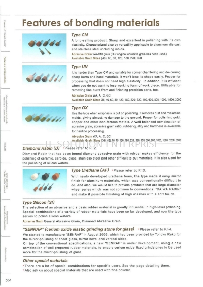 Features of Bonding Materials