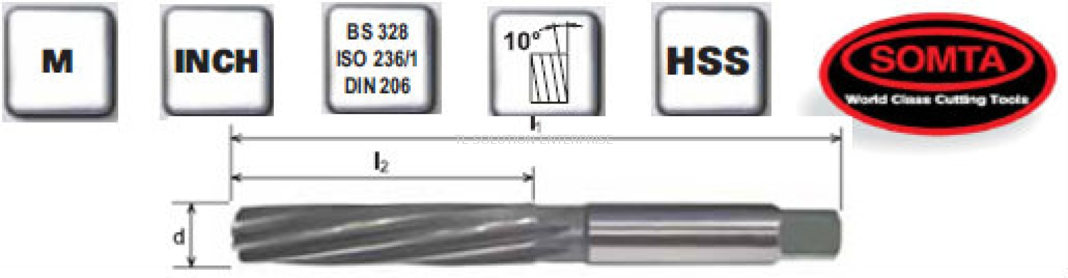 Parallel Hand Reamers (HSS)