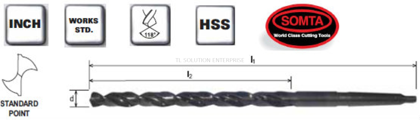 MTS Extra Length Drills (HSS)