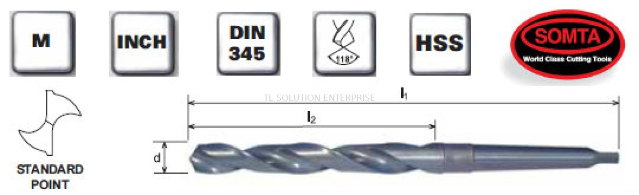 Morse Taper Shank Drills (HSS)