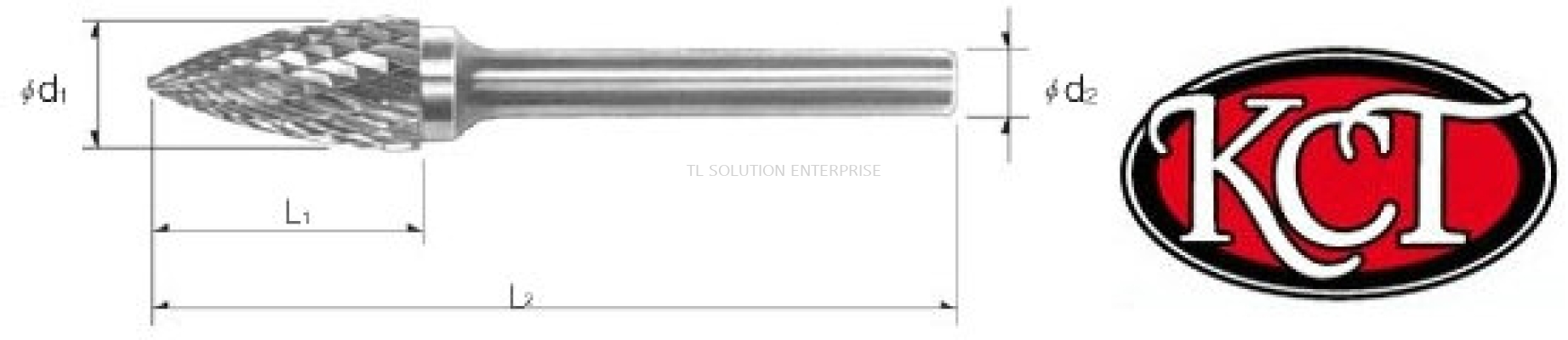 Rotary Burrs - Tree Shape with Pointed End (Form G)