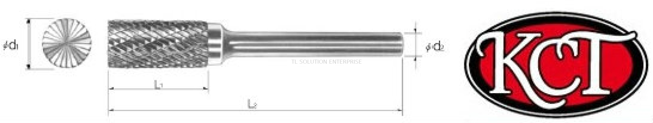 Rotary Burrs - Cylinder Shape with End Cut (Form B)