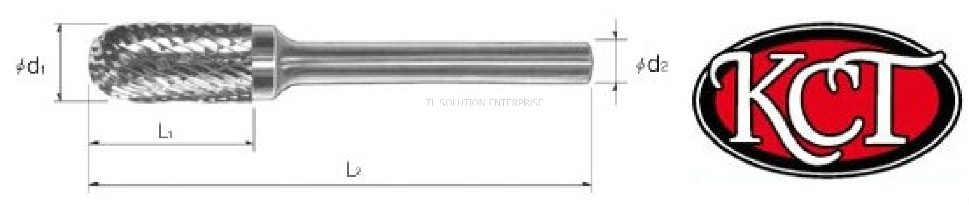 Rotary Burrs - Cylinder Shape with Radius End (Form C)