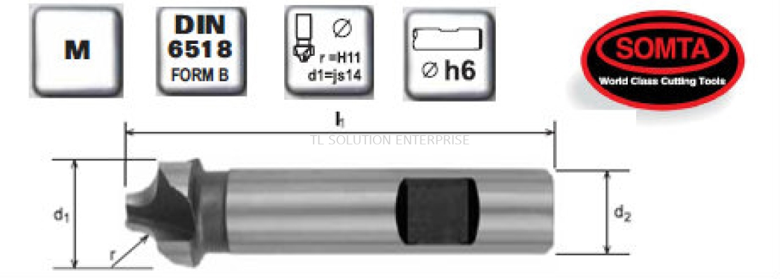 Corner Rounding Cutters (HSS COBALT)