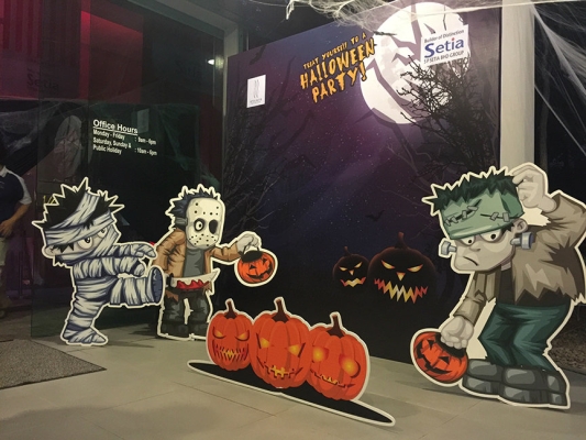 Hallowen event backdrop