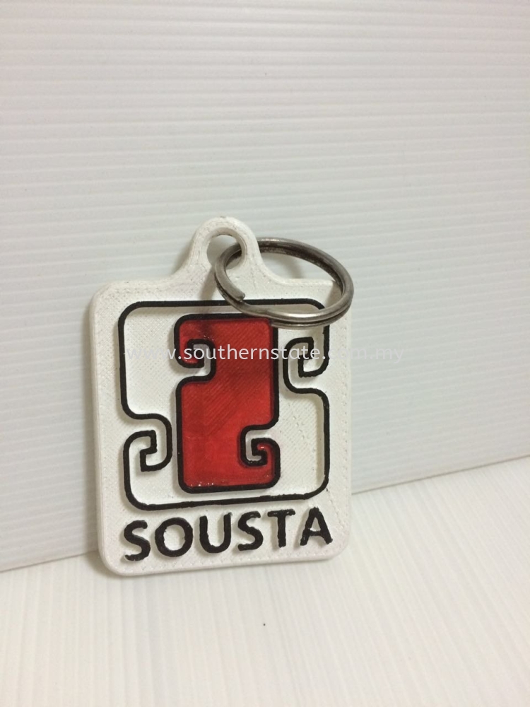 3D PRINTED  SOUSTA LOGO KEYCHAIN