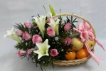 Fruit Basket Flower Arrangement (FB-036) Fruit Basket