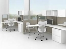  Office Half Glass & Half Fabric Partition Office Systems Furniture