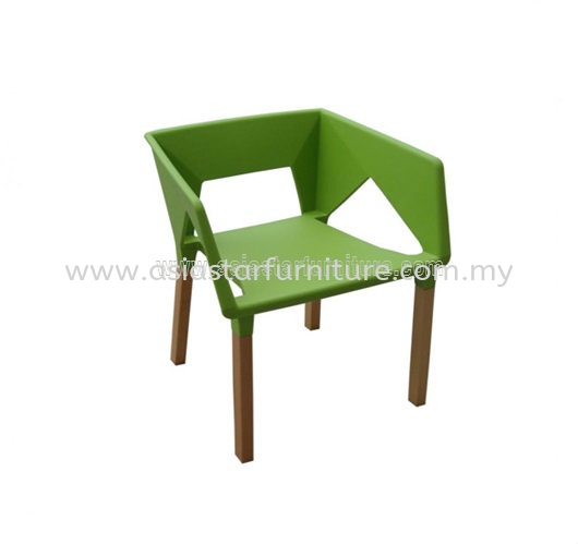 CAFETERIA CHAIR SEAT WITH WOODEN BEECH LEG AS HH 816 PP - Alam Damai | The Peak | Taman Suria Jaya