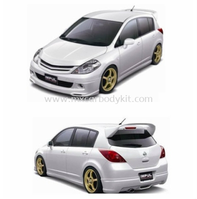 NISSAN LATIO HATCHBACK 2012 IMPUL BODY KIT + SPOILER