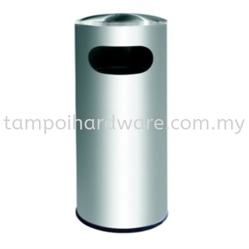 Stainless Steel Litter Bin complete with Dome Top   RAB002D Stainless Steel Rubbish Bin Hygiene and Cleaning Tools