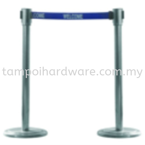 Stainless Steel Self Retractable Belt Q-Up Stand Stainless Steel Self Retractable Belt Q-Up Stand Q-Up Stand Hygiene and Cleaning Tools