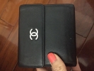 (SOLD) Chanel Full Leather Short Wallet in Black Chanel