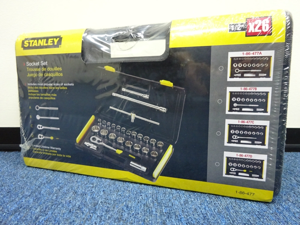 STANLEY 27PCS 1/2" DR DRIVE SOCKET SET