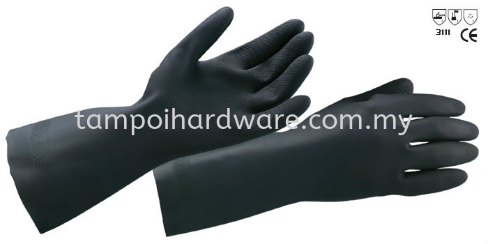 13" Black Neoprene Glove Hand Protections Personal Protective Equipments