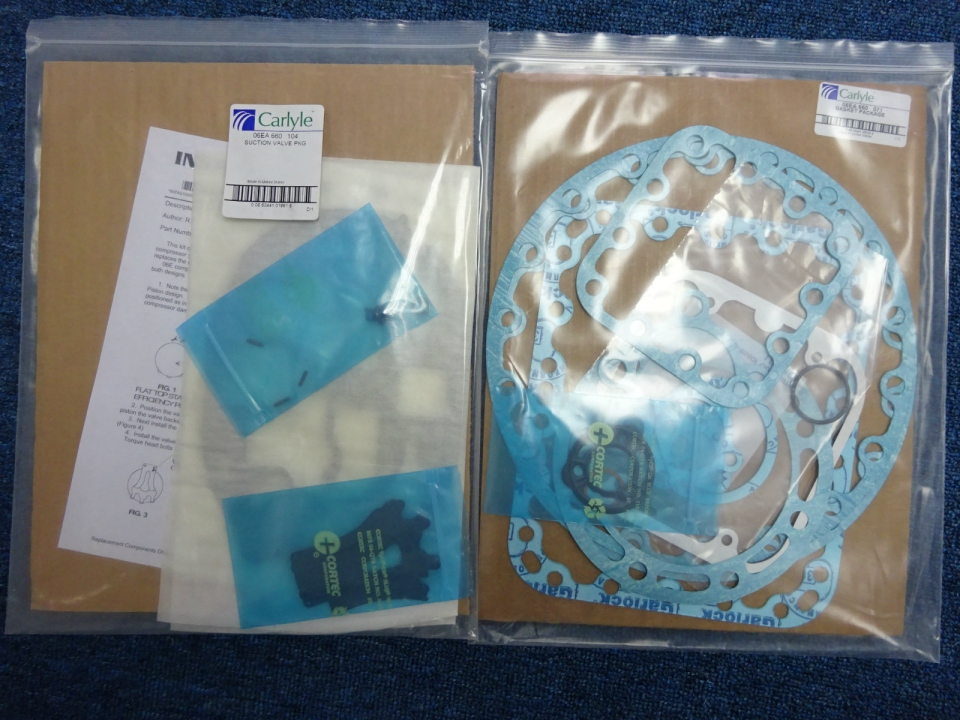 CARRIER 06EA660071 GASKET SET (W/O VLV PLATE/CYL HD GASKET) FOR 06EA COMPRESSOR