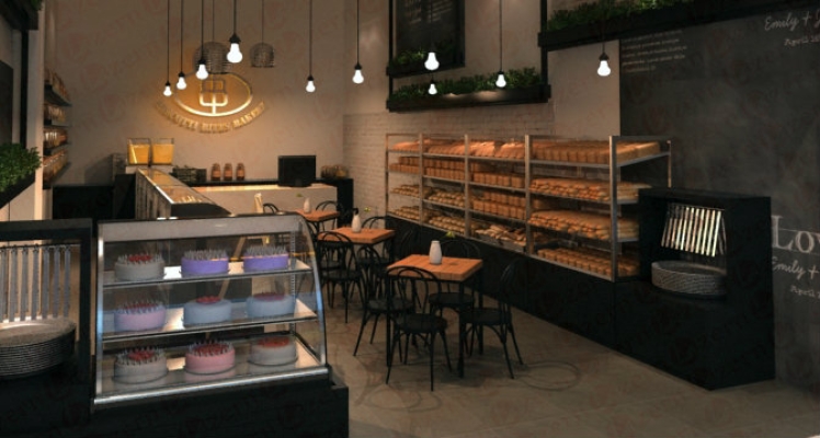 Well arrangement & spacious Bakery Shop