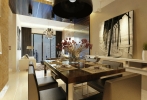 Appealing Makeover Design Ideas For Dining area Modern Contemporary Interior design for IJM's Condominium showroom in Kuala Lumpur, Malaysia.