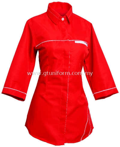 READY MADE UNIFORM F0101 (Red & White)