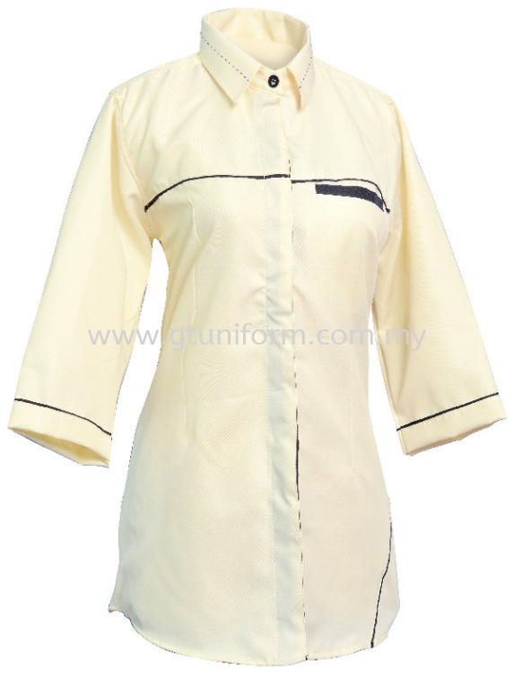 READY MADE UNIFORM F0113 (Beige & Black)