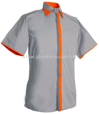 READY MADE UNIFORM M0715 (Grey & Orange & D.Grey)