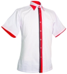 READY MADE UNIFORM M0712 (White & Red & Black)